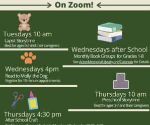 Acton Memorial Library Children’s Department – ON ZOOM!