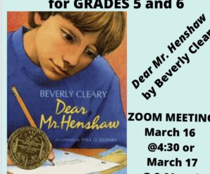 March Grade 5/6 Book Club
