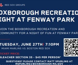 Boxborough Rec Night at Fenway Park – June 27